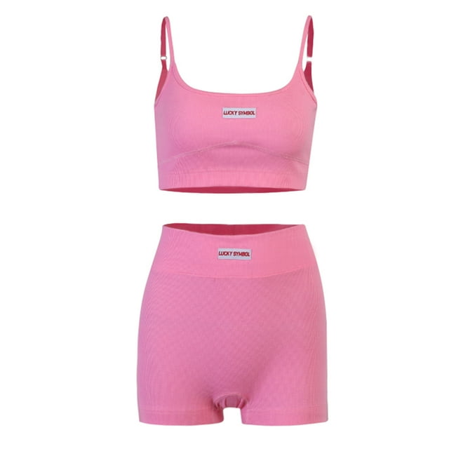ZAXARRA Ensemble de Vêtements pour Femmes Deux Pièces Col en U Hauts et Shorts