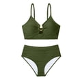 thumbnail image 7 of MSJUHEG Women's Tankini Padded Swimwear Swim Dress Tankini Swimsuits for Women Tops for Women Bikini Sets for Women Swim Shorts and Top Set Swimsuits Blackish Green Xs, 7 of 7