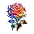 thumbnail image 3 of 3D Crystal Puzzle Rainbow Rose Wooden Set, Valentine Home Decor for Desk and Table Display, Flower Crafts for Student and Adults, Valentine's Day Gift for Her, 3 of 6
