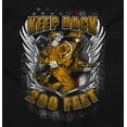 thumbnail image 2 of Keep Back 200 Feet Firefighter Men's Big & Tall Crewneck Graphic Tee Brisco Brands 2X, 2 of 5