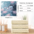 thumbnail image 3 of Qxltty Water Brings Out The Lotus Kitchen Towels Set of 6 Ultra Soft Absorbent Quick Drying Dish Cloths 11 x 11in, 3 of 9