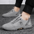 thumbnail image 2 of Mepaouo Women Canvas Sneaker Slip On Casual Shoes Trendy Walking Flats Low Top Loafers for Men, 2 of 7