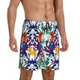 thumbnail image 2 of Sikiie Starfish And Turtle Mens Pajama Shorts, Lightweight Lounge Pant with Pockets Soft Sleep Pj Shorts for MenX-Large, 2 of 6