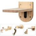 thumbnail image 2 of Corner Perch,Wall-Mounted Climbing Shelf with Felt Pads, for Indoor Felines Exercise & Play, 2 of 8