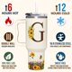 thumbnail image 4 of Vaso SUFAVN con diseño de girasoles con monograma, 1,2 L, para mujer, 4 of 7
