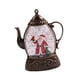 thumbnail image 5 of Centro de mesa con tetera navideña, luz de regalo, decoración de mesa para casa de campo Marrón, 5 of 9