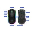 thumbnail image 2 of Ratón inalámbrico para juegos, ratón de computadora con carcasa de panal, ergonómico, 2 of 4
