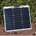 thumbnail image 2 of Flexible solar panel 50W 12V Monocrystalline Module Fiberglass Lightweight Charge for RV Trailer Boat Cabin Van Car Uneven Surfac, 2 of 7
