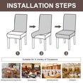 thumbnail image 2 of Dining Room Chair Covers Chair Slipcovers for Dining Room Kitchen Chair Protector Cover, Removable, 2 of 5