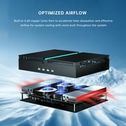 Kinupute Mini Gaming PC, Desktop Computer i9-13900F 24 Cores Upto 5.6GHz, 64G DDR4, 2T M.2 SSD, Windows 11 Pro, GeForce RTX4060 8G, Dual LAN, WiFi6E/BT5.3, Four Display, 8K Outputs, Optical