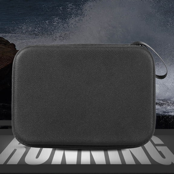 Durable Hard Shell Zippered Storage Pouch with Carry Handle Multi-Purpose Organizer Case for Travel Tools and Craft Supplies 9.1 x 6.7 x 2.8 inches
