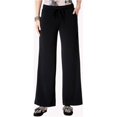 thumbnail image 2 of Pantalones de Pierna ancha informales suaves para mujer INC negro PM, 2 of 2