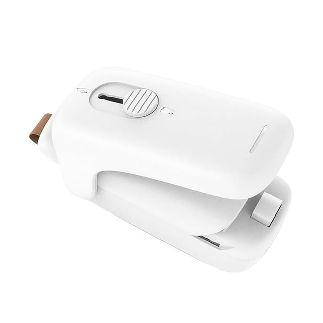 Mini sellador de bolsas Sellador al vacío portátil 2 en 1 Sellador y cortador con cordón Máquina reselladora portátil para bolsas de plástico Almacenamiento de alimentos Aperitivos Frescura