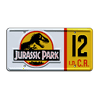 Jurassic Park | 1993 Jeep Wrangler Sahara #12 | Jurassic Park #12 | Metal Stamped Replica Prop License Plate