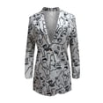 thumbnail image 4 of Fashion Women Non Positioning Printing Casual Small Suit Jacket, 4 of 4