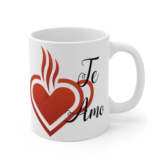 Te Amo mug, Mug, Mugs, Coffe Mug, Coffe Mugs, Taza, Tazas, mug