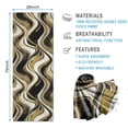 thumbnail image 2 of Black Gold White Marble Pattern Hot Yoga Mat Towel Non Slip for Hot Yoga - Quick-Drying Yoga Mat Cover with 4 Corner Pockets with Travel Bag - Hot Yoga Towel Non Slip 70"x26", 2 of 6