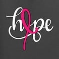 thumbnail image 2 of Wild Bobby, Hope Breast Cancer Ribbon, Breast Cancer Awareness, Front and Back Unisex Graphic Hoodie Sweatshirt, Charcoal, X-Large, 2 of 4