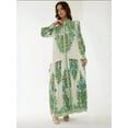 thumbnail image 4 of Printed Long Sleeve Maxi Dress, 4 of 7