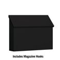 thumbnail image 2 of Salsbury Industries 4610BLK, Black Traditional Mailbox, Standard, Horizontal Style, 2 of 5