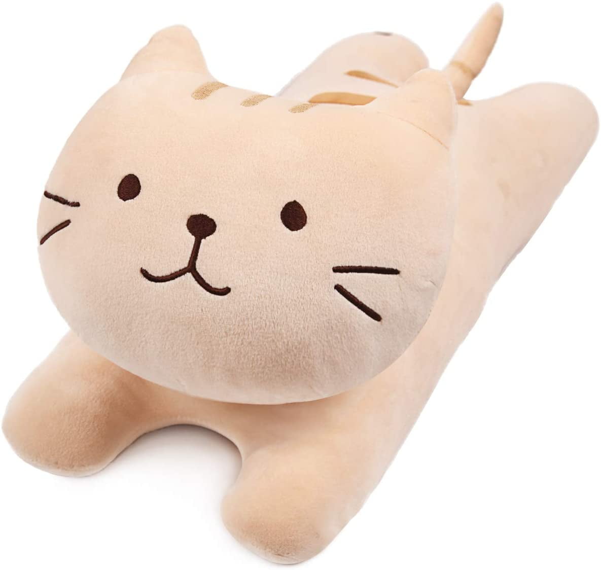 ARELUX 23.6'' Soft Cat Big Sleeping Hugging Pillows,Plush Kitten