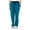 Caribbean Blue, variant on ave. Varick Women's Six Pocket Midrise Straight Leg Scrub Pant in Black, L
