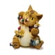 thumbnail image 1 of Estatuilla De Gato, Estatua De Gato Pequeña, Colores Brillantes, Amarillo Para Patio, 1 of 8