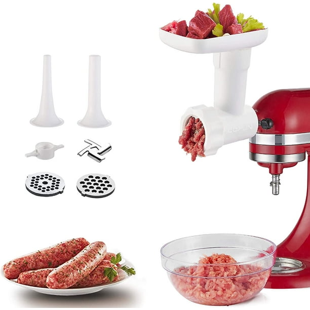 Food Grinder Attachment for Kitchenaid Stand Mixers, as Meat Mincer