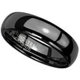 thumbnail image 2 of Gothic Black Tungsten Ring 6mm Wedding Band Handfasting, 2 of 2