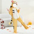 thumbnail image 4 of EnJoCho Kids Plush Animal Hooded Jumpsuit - Plush Hooded Outfit with Tail Detail for costum𝖾 Activities and Birthday Theme Parties, 4 of 4
