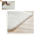 thumbnail image 2 of Plush Rug, Area Rug Shaggy Machine Washable Comfortable Rug for Bathroom Bedroom Living Room Carpet Kindergarten Pet Floor Mat-black-70x180cm(28x71inch), 2 of 8