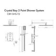 thumbnail image 2 of ZLINE Crystal Bay Thermostatic Shower System in Matte Black (CBY-SHS-T2-MB), 2 of 3