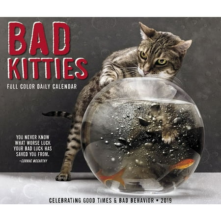 2019 Bad Kitties Desk Calendar, by Willow Creek Press