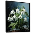 thumbnail image 2 of Designart "Chilled Forest Snowdrop Realism I" Snowdrops Floater Framed Wall Art Prints, 2 of 5