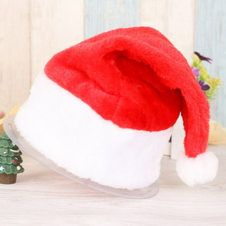 Holiday Time Xmas Official Plush Santa Claus Hat & Comfort Liner Christmas Halloween Costume for Kids