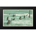 thumbnail image 2 of Detroit Publishing Co. 24x15 Black Modern Framed Museum Art Print Titled - Surf Bathing, Palm Beach, Fla., 1898, 2 of 5