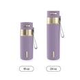 thumbnail image 6 of Contigo 24 oz Stainless Steel Leak-Proof Insulated Water Bottle with Carry Strap, Purple/Champagne, 6 of 8