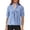 Blue, variant on Summer Tops for Women Comfy Summer Shirts Short Sleeve Athletic Shirt Women Top Football Shirt Athletic Shirts Pack Stripe Workout Tops T Miss Long Sleeve for Purple M