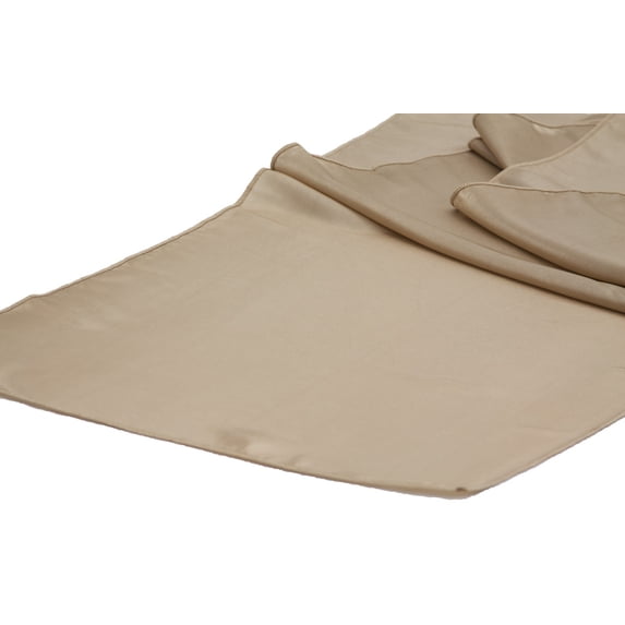 10 Pieces, Taffeta Table Runner Approximately 13" width x 108" length - Champagne