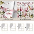 thumbnail image 5 of Spring Floral Swag Curtains for Kitchen/Bedroom/Living Room, Retro Pink Orchid Flowers Leaves Botanical Scalloped Curtains 63 Inch Long, Window Swag Topper Curtains Valances 2 Panels Set 36"x63", 5 of 8