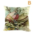 thumbnail image 2 of Decorative Square Throw Pillow Cover with Easter Theme Chick and Floral Print for Sofa Bed Living Room Home Decor, 2 of 2