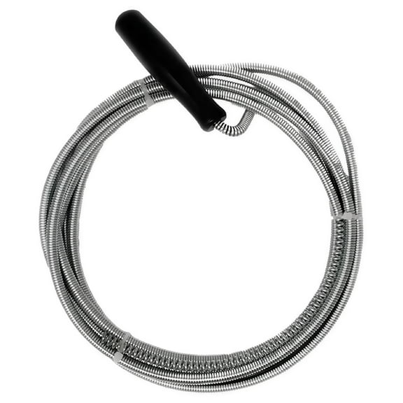 ACDANC 6.5 ft,Silver Manual Spiral Wire Rod Drain Snake Flexible