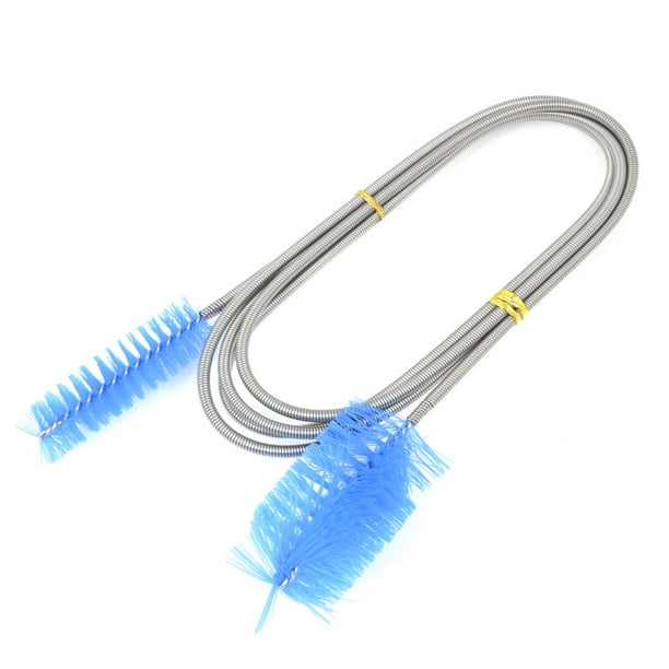 Flexible White Bristles Tube Pipe Cleaning Brush 63" Length for