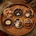 thumbnail image 7 of Kiplyki 6Pcs DIY Pearl Art Christmas Ornament Kit Hanging Diamond Art Christmas Ornament Set Includes Pearls Colorful Beads Art Craft Shimmering Holiday Gift for Tree Window Wall Fireplace Decor, 7 of 7