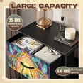 thumbnail image 2 of Stained Glass Style Dresser for Bedroom with 4 Storage Drawers Elegant spring Dragonfly Floral Pastel spring Dressers Chest of Drawers Steel Framed Fabric Closet Organizers for Dorm Entryway Mom, 2 of 8
