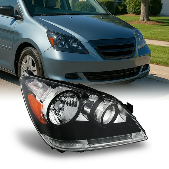 AKKON - For 2005 2006 2007 Honda Odyssey Headlight Front Head Lamp Passenger / Right Side Direct Replacement