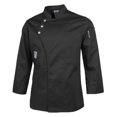 thumbnail image 3 of Chaquetas Abrigo de Manga Larga Uniformes Hotel Restaurantes - Negro, XXXL Negro XXXL Sunnimix uniforme de chaqueta de chef, 3 of 8