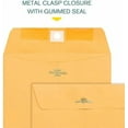 thumbnail image 4 of 6x9 Clasp Envelopes – 500 Pack Brown Kraft Catalog Envelopes with Clasp Closure & Gummed Seal – 28lb Heavyweight Paper Mailing Manila Envelopes for Home, Office, Business, Legal, or School$$Office, 4 of 6