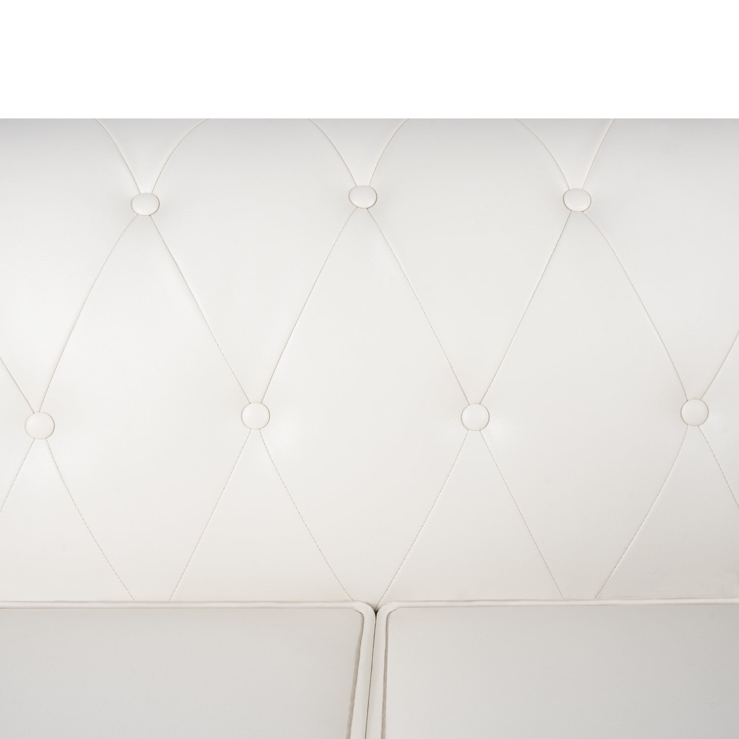 Emery Accent Chair-Color:White,Style:Loveseat