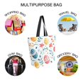 thumbnail image 7 of FORMRS Womens Canvas Tote Bag with Zipper Inner Pocket Shoulder Handbag, Cute Easter Eggs, 7 of 7